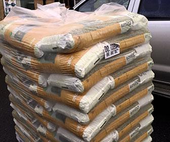 Venta de sacos de pellets al por menor